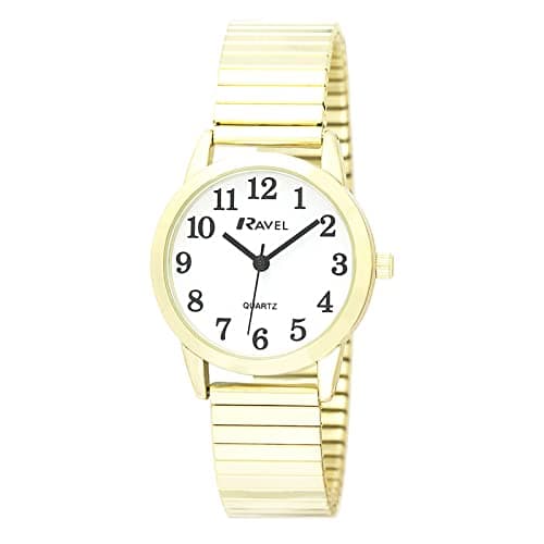 Image of Ravel Modern Minimal Everyday Quartz Watch on Gold Tone Stainless Steel Expander for Men (36mm case) - R0232.02.1 - Gold Tone