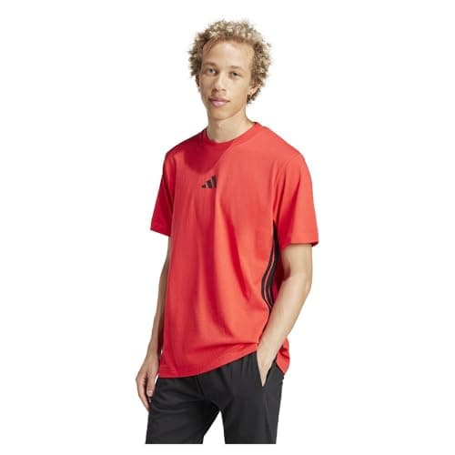 Image of adidas M 3S SJ T T-Shirt for Men's PURRUB/Black 3XL, PURRUB/Black, 3XL
