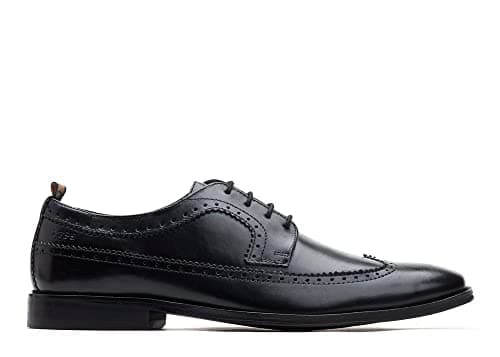 Image of Base London HAVISHAM Waxy Black Men's Brogue UK 9