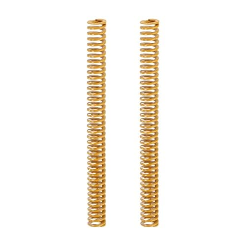 Image of sourcing map 2pcs 3D Printer Heating Bed Spring, 8mm OD 85mm Length Light Load Compression Mould Die Spring 3D Printer Compression Spring for 3D Printer Electric Part, Yellow