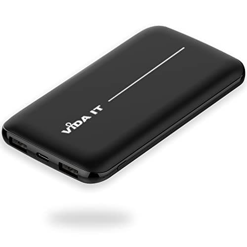 Image of Vida IT USB Power Bank for Heated Jacket Vest Gilet 10000mAh Battery Pack 5V 2A, Thin Power Pack Portable Charger for iPhone Samsung Galaxy Mobile Phone Tablet, Slim Lightweight with Long Battery Life