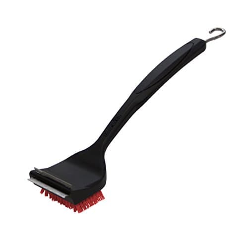 Image of Char-Broil 140533 - 2-in-1 "Cool-Clean" Grill Cleaning Brush and Scraper, Black, 7.5 x 10 x 44 cm
