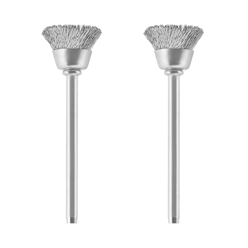 Image of Dremel 442 Carbon Steel Brush Accessory Set, 2 Brushes (13 mm) for Cleaning and Removing Rust of Metal Materials