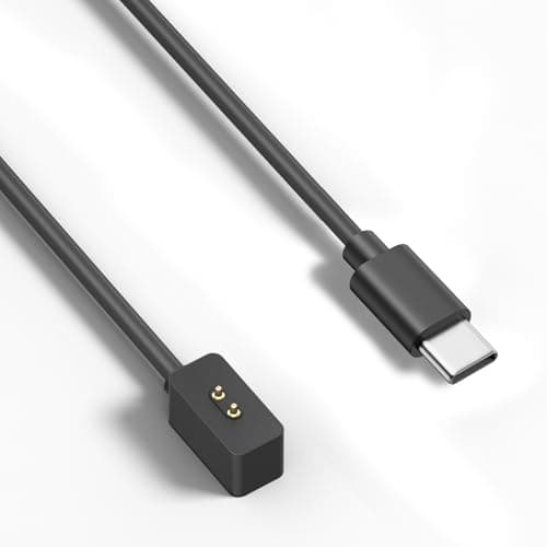 Image of Magnetic USB C Charger for Xiaomi Mi Smart Band 9/Band 9 Pro/Band 9 Active,Band 8/8 Pro/8 Active USB C Charging Cable for Redmi Smart Band 3/2,Redmi Watch 5/5 Active/5 Lite/4/3 Active/3 Lite (Black)