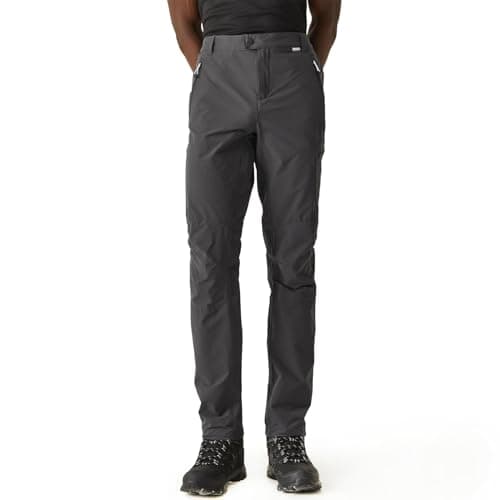 Image of Regatta Mens Highton Stretch Active Hiking Trousers, Grey (Seal Grey), 42W/32L