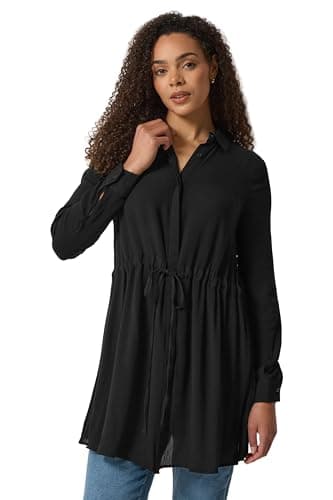Image of M&Co Tunic Shirt Dress - Women's Black