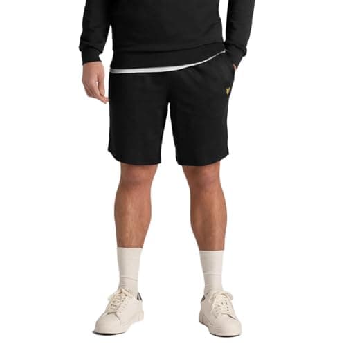 Image of Lyle & Scott Mens Fly Fleece Shorts - Jet Black - L