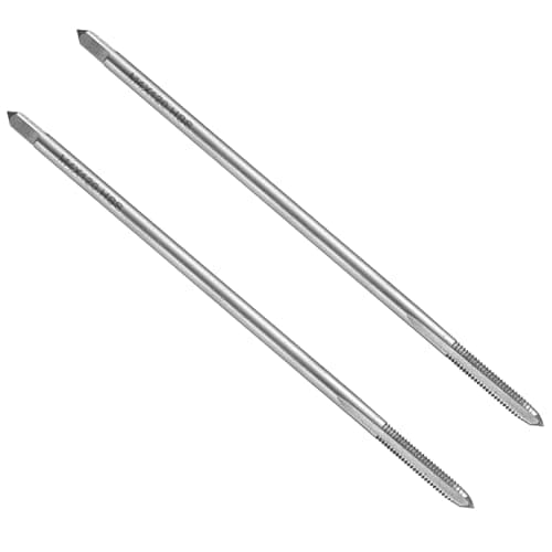 Image of sourcing map 2pcs Straight Flute Thread Taps, M4 x 0.7 H2 120mm Extra Long Metric Screw Machine Tap Threading Tapping Tools, High-Speed Steel 6542 (HSS 6542)