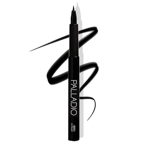 Image of Palladio Felt-Tip Eyeliner Ultra Fine Liner, Creates Thin Precise Lines, Quick Drying, Waterproof, Rich Pigment, Long Lasting Application, Mess Free, Smooth, All Day Wear, Intense Jet Black Color