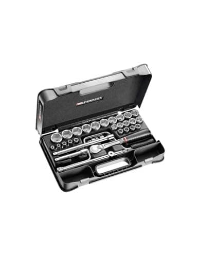 Image of FACOM SL.161-5P6 Series SL.161 1/2" Metric 6-Point Socket Set, 30-Piece