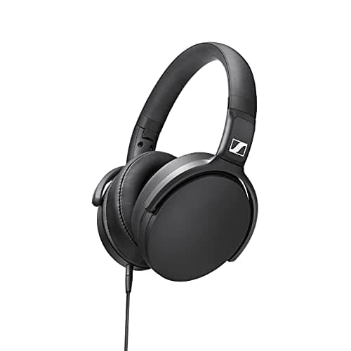 Image of Sennheiser HD 400S Closed‑Back Over‑Ear Wired Headphones – Lightweight Foldable Design, Inline Smart Remote, Balanced Sennheiser Sound, Comfortable Noise‑Reducing Fit