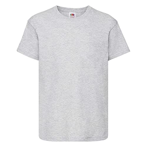 Image of Fruit of the Loom Kid's Original T-Shirt Single Heather Grey