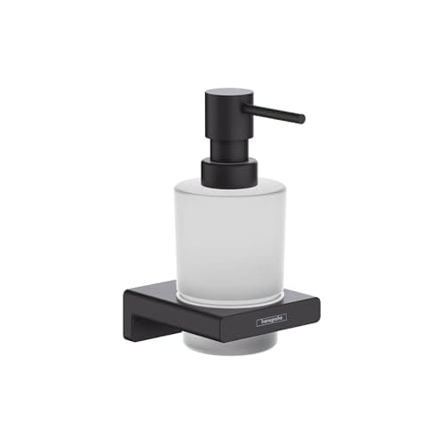 Image of hansgrohe AddStoris Liquid soap dispenser, matt black, 41745670