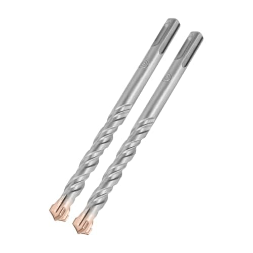 Image of HILPATY SDS Plus Masonry Drill Bits 12 x 160mm x 2pcs Tungsten Carbide Cross Tip Rotary Hammer Drill bit for Masonry, Concrete, Brick Wall, Cement, Stone