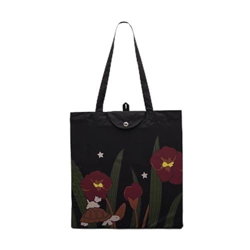 Image of RADLEY 'Midnight Wanderers' Responsible Foldaway Shopper Tote in Black