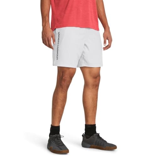 Image of Under Armour Mens Woven Graphic Shorts Grey M
