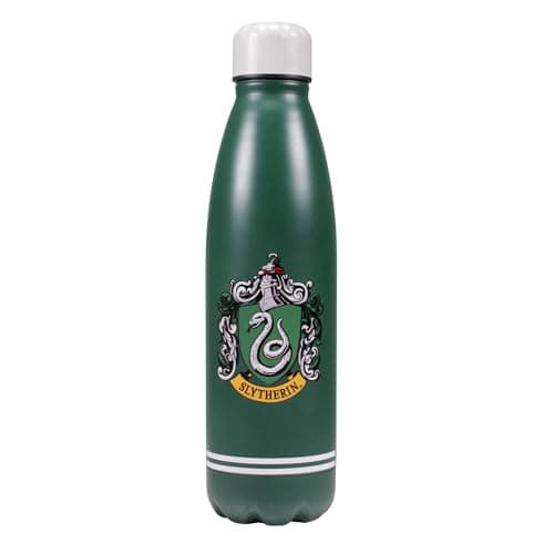 Image of Half Moon Bay Harry Potter Metal Water Bottle - Slytherin House Pride - Double-Walled - 500ml