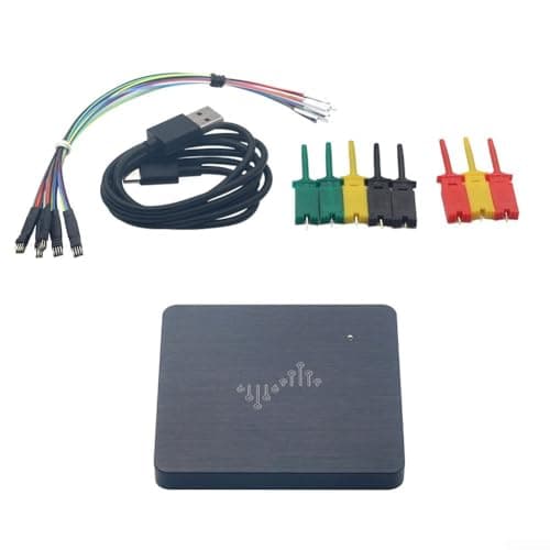 Image of CYRENT DSLogic Logic Analyzer 100MHz Sampling 16 Channel 16GB Depth Portable USB/Type-C Adjustable Threshold Dual Mode ESD Overvoltage Protection Metal Case for Windows Protocol Analysis