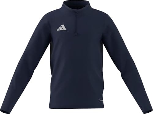 Image of adidas Unisex Kids Entrada26 Training Top Kids Sweatshirt, team navy blue 2/white, 13-14 Years