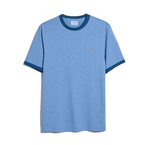 Image of Farah Men's Groves Ringer T-Shirt in Blue