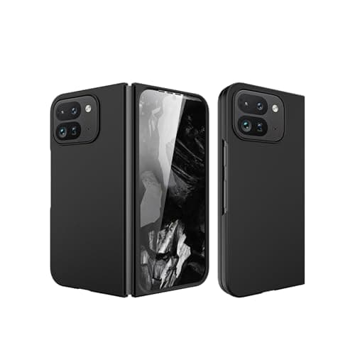 Image of CaseGame Case Compatible with Google Pixel 9 Pro Fold with Screen Protector, Hard PC Smooth Ultra-thin Shockproof Protective Case Cover for Pixel 9 Pro Fold for Men Women Black