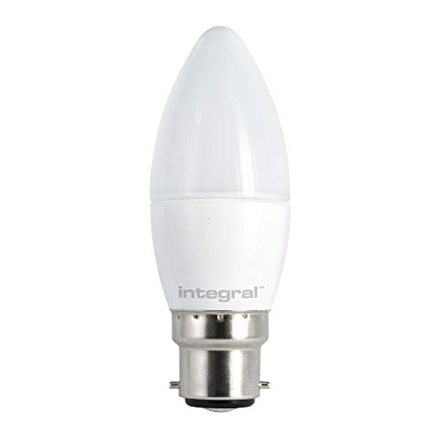 Image of Integral LED Warm Light Dimmable LED Bulb Frosted Candle Lamp (B22 Bayonet, 5.6 W, 2700 k, 470 lm) - White