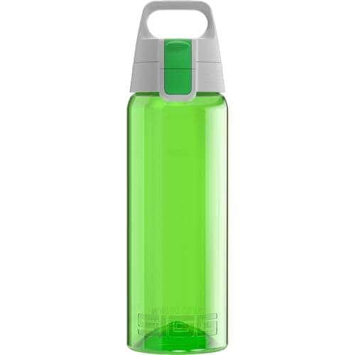 Image of Sigg - Tritan Water Bottle - Total Color ONE Green - Suitable For Carbonated Beverages - Dishwasher Safe - Leakproof - Featherweight BPA Free - 0.6L