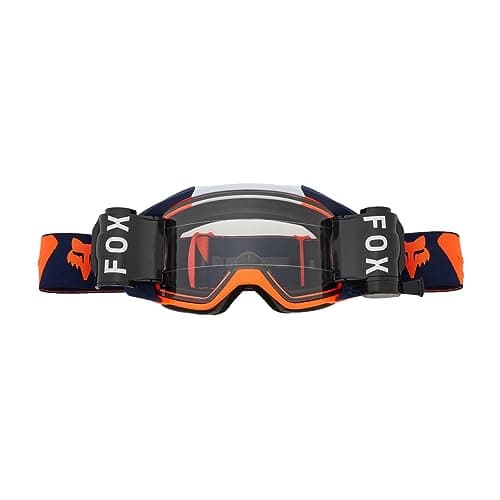 Image of FOX Vue Roll Off Motocross Goggles, blue/orange, One Size
