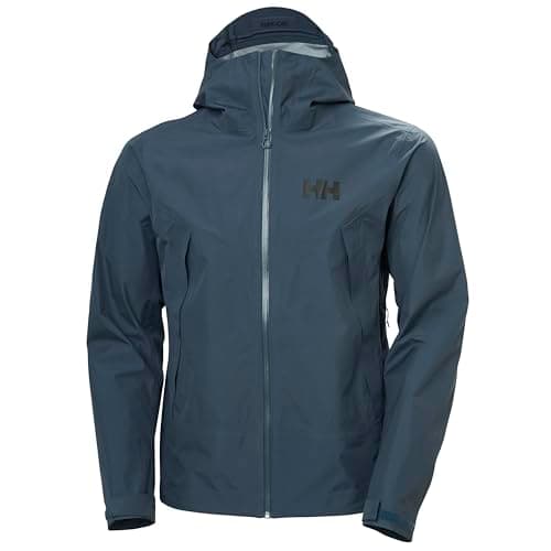 Image of Helly-Hansen Verglas Infinity Shell Jkt 2.0 Men's Waterproof & Breathable Coat - Lightweight Outdoor Adventure Jacket, 860 Alpine Frost, Medium