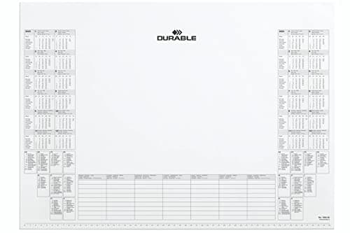 Image of Durable Replacement Calendar Pad Refill for Durable Desk Mat - 57 x 41cm - Pack of 1 - Includes 25 Sheets - Perfect for Taking Quick Notes