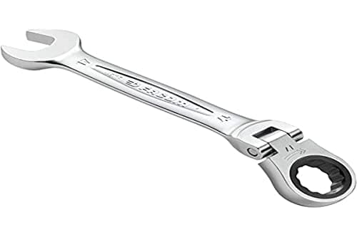 Image of Facom Ratchet Combination Spanner Metric Articulated, Silver, 15 mm 467bf.