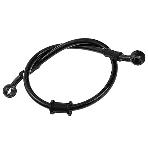 Image of MOCNT 120cm Motorcycle Oil Hose Motorbike Brake Clutch Oil Hose Universal Motor Braided Steel Brake Pipe Line Hydraulic Reinforced Brake Clutch Tube Hose Brake System Black