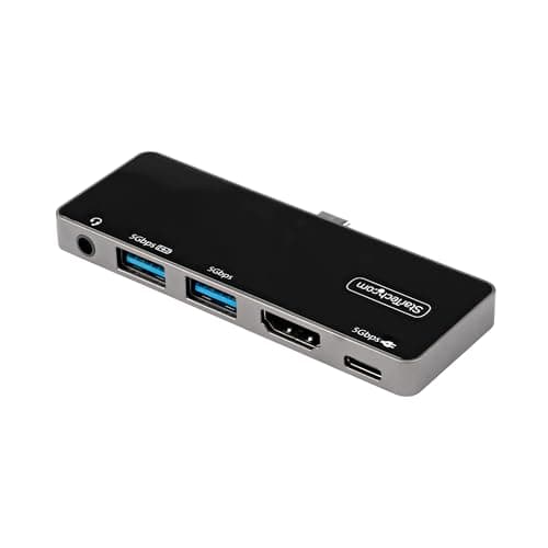Image of StarTech.com USB C Multiport Adapter - USB-C to 4K 60Hz HDMI 2.0, 100W Power Delivery Pass-Through Charging, 3-Port USB 3.0 Hub, Audio - USB-C Mini Dock - Portable USB Type-C Travel Dock