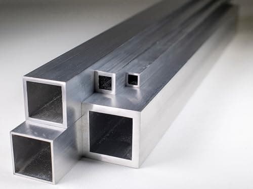 Image of FABAL Aluminium Square Tube Box Section 50mm x 50mm x 3mm Premium Alloy Corrosion-Resistant Smooth Finish Hollow Profile for DIY, Frames & Brackets Length: 500 mm (50 cm)