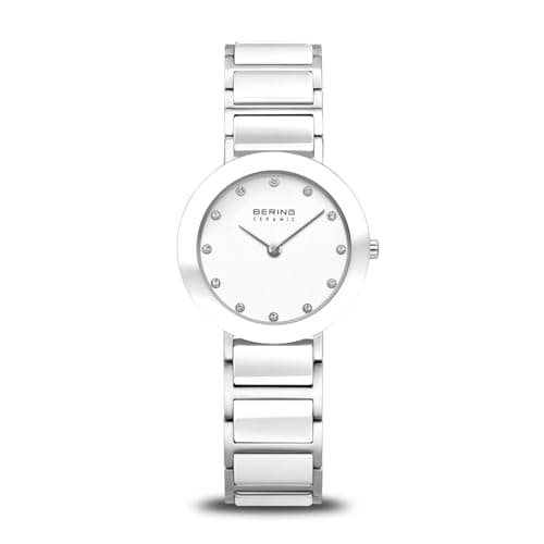 Image of BERING Women Analog Quartz ceramic collection Watch with stainless steel/Ceramic Strap and Sapphire Crystal 11429-754