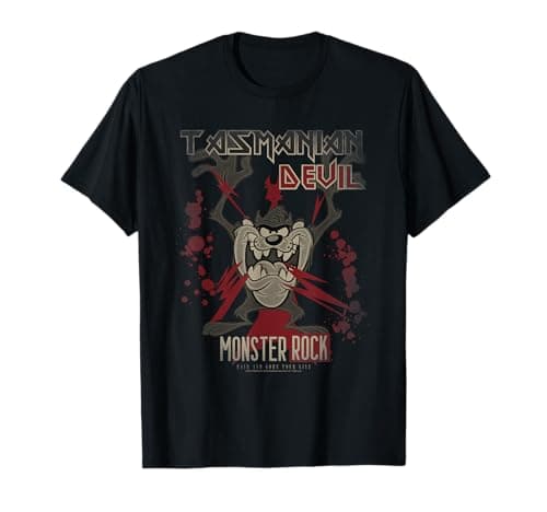 Image of Looney Tunes Tasmanian Devil Monster Rock T-Shirt