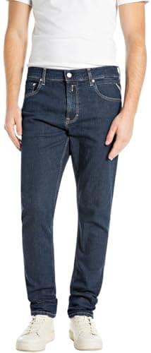 Image of Replay Men's Jeans Mickym Organic, Dark Blue 007 (Blue), 32W/32L, 007 Dark Blue, 32 W/32 L