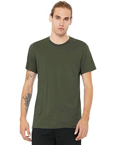 Image of Bella + Canvas Unisex Jersey Short Sleeve Tee (Army) (2X) (US)