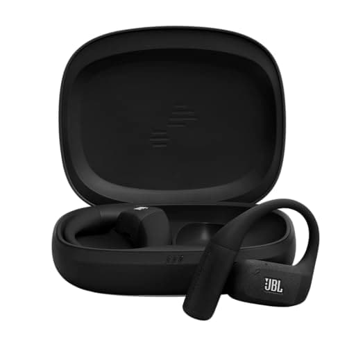 Image of JBL Endurance Zone True Wireless Open-Ear Sport Headphones with Ergonomic Ear Hook Design, OpenSound Technology, 32H Playtime, IP68 Waterproof, Google Finder, Headphones App, Black/Grey