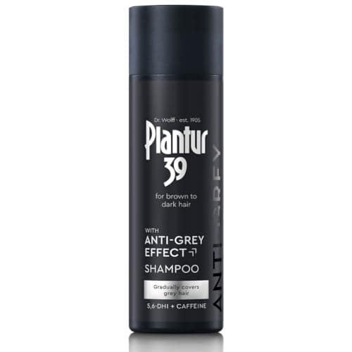 Image of Plantur 39 Anti-Grey effect 5.6-DHI & Caffeine Shampoo 200ml | Gradually Darker and Stronger Hair | Controlled concealing of grey hairs | Supports natural hair growth