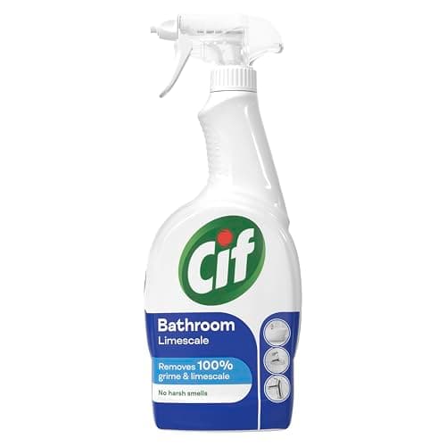Image of Cif Cleanboost Bathroom Spray 100% grime & limescale removal for cleaning ceramic, chrome, enamel, plastic and stainless-steel surfaces 700 ml