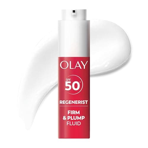 Image of Olay Regenerist Firm & SPF50+ Face Cream with Collagen Peptide, Niacinamide & Pro-Vitamin B5 – Lightweight Moisturising Cream – Firms Skin – 24H Hydration – SPF50 face moisturiser