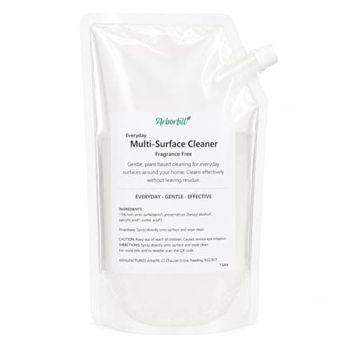 Image of Multi-Surface Cleaner | 1L Refill Pouch | Low-Tox Everyday Cleaning | Natural Sweet Orange, Lavender or Fragrance Free for the Most Sensitive Homes (Fragrance Free)