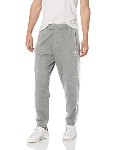 Image of adidas Originals Men's 3-Stripes Pant Track, Medium Grey Heather, Small
