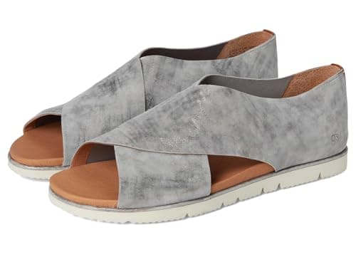 Image of Gentle Souls by Kenneth Cole Women's Leslie Sandal, Silver Leather, 5.5 UK