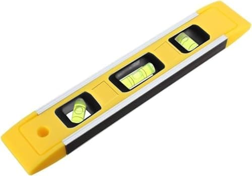 Image of AYMBH Magnetic Spirit Level 230mm/9-Inch – Heavy-Duty Torpedo Level with 3 Bubble Vials (45°, 90°, 180°) – Compact, Durable, Precise Tool for DIY, Carpentry & Construction