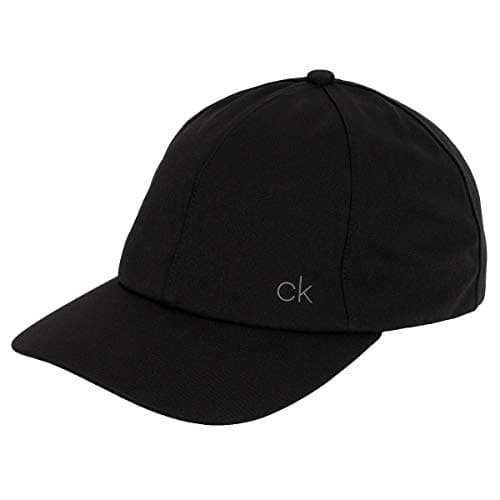 Image of Calvin Klein Mens Waterproof Lightweight Breathable Peaked Quick Dry Cap Black