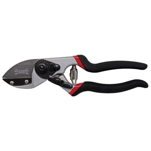 Image of Wilkinson Sword Bypass Pruner, Anvil Head, Graphite Non-Stick Coated Blades, Dual Textured Grip (Anvil Pruner)