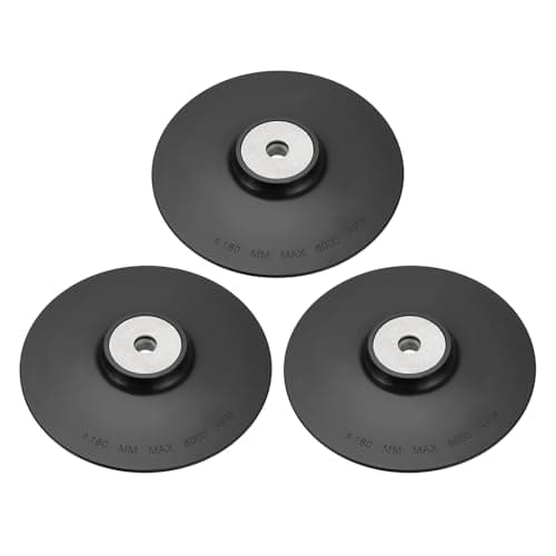 Image of SG Store 3pcs Plastic Angle Grinder Backing Pad 180mm Diameter Backing Pad Compatible with M14 Internal Thread Disc Sander Angle Grinder