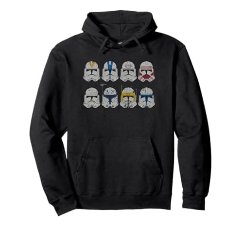 Image of Star Wars Clone Wars Clone Troopers Helmets Pullover Hoodie
